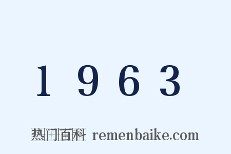 1963是什么意思的图片